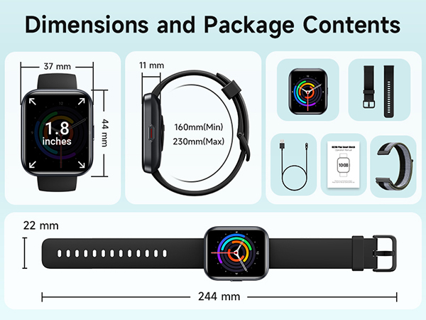 Smart Watches for Men Women Android &amp;amp; iPhone, Fitness Tracker with 110+ Sports Modes
