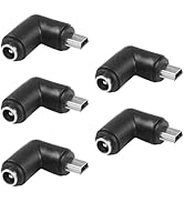 SinLoon 5pcs 90 Degree DC5521 to Mini USB Adapters DC 5.5x2.1mm Female to Mini USB Male Connector...