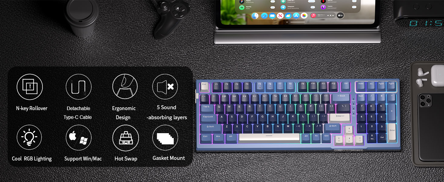 96 Percent Mechanical Creamy Keyboard