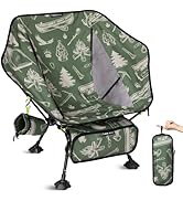 ATEPA UFO3.0 Backpacking Camping Chair, Ultralight Extra Wide Comfortable Folding Chairs Heavy Du...