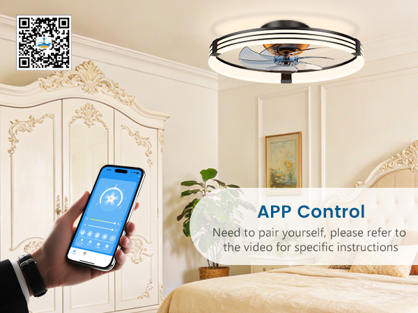 bluetooth ceiling fan fan ceiling with light indoor