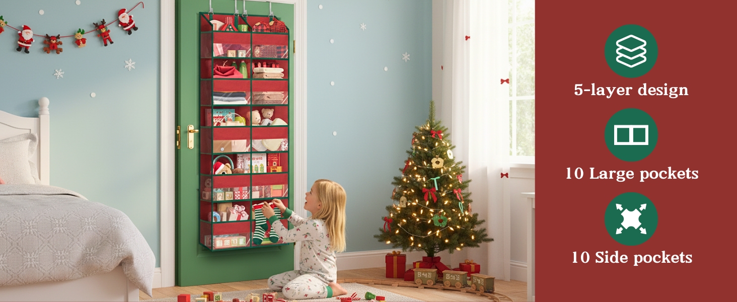 Red over the door organizer ofiray home