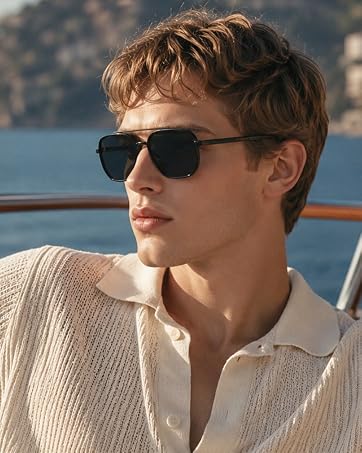 Tangle Free Polarized Aviator Sunglasses for Women
