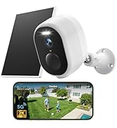 GNCC Solar Cameras for Home Security, 2K HD Security Cameras Wireless Outdoor, Battery Powered Ou...