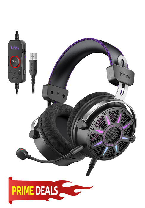 FIFINE H19 PD gaming headset with mic pc
