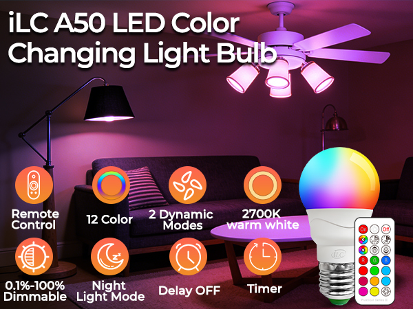 A50 RGBW LED Bulb