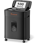 Bonsaii 100 Sheets Auto Feed Paper Shredder, Up to 30 Minutes Shredders for Home Office Use, Micr...