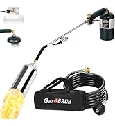 GasBRUH Propane Torch Weed Burner Kit,Weed Torch 360,000 BTU,Blow Torch with 1lb Propane Converte...