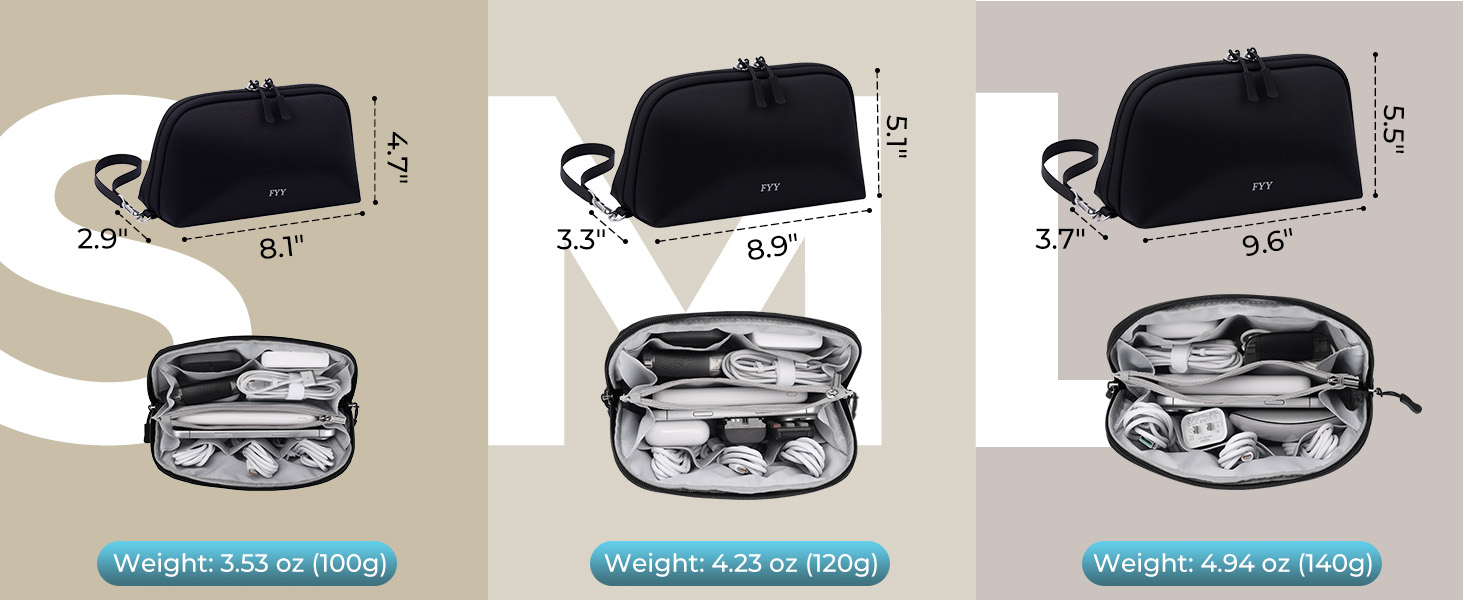 Travel Cable Organizer Pouch Electronic Accessories