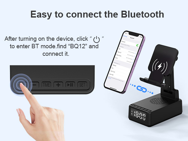 Portable Wireless Bluetooth Speaker &amp;amp; Wireless Charger as Christmas Gifts for Men Women
