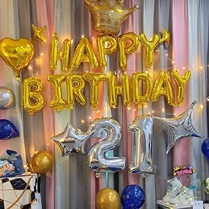 Happy Birthday Balloons Banner