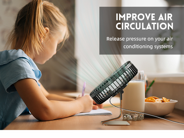 quiet desk fan small table fan usb fans opolar desk fan