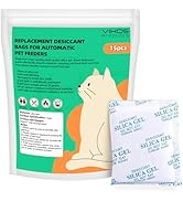 VIKOS Products 15-Pack Replacement Desiccant Bags Compatible with Pet-kit Automatic Pet Feeders, ...