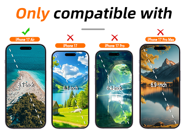 iphone 17 air screen protector tempered glass