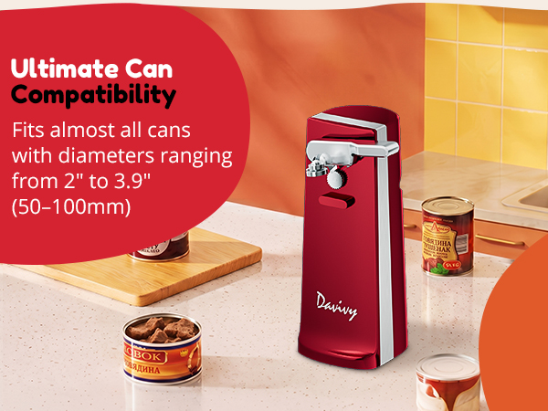 NK-0734 Universal electric can opener for 50-100mm diameter cans