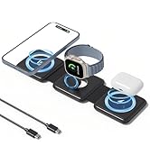 3 in 1 Charging Station for Apple Devices, Wireless Charger for Multiple Devices, Foldable Charge...