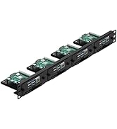UCTRONICS 19” 1U Raspberry Pi Rack Mount with SSD Mounting Brackets, Thumbscrews Front Removable ...