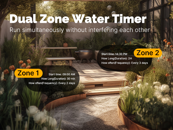 2 Zone water timer