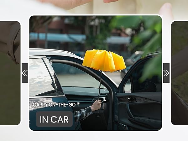 Chakipee Travel Compact Umbrella Windproof - Portable Automatic Umbrellas for Rain