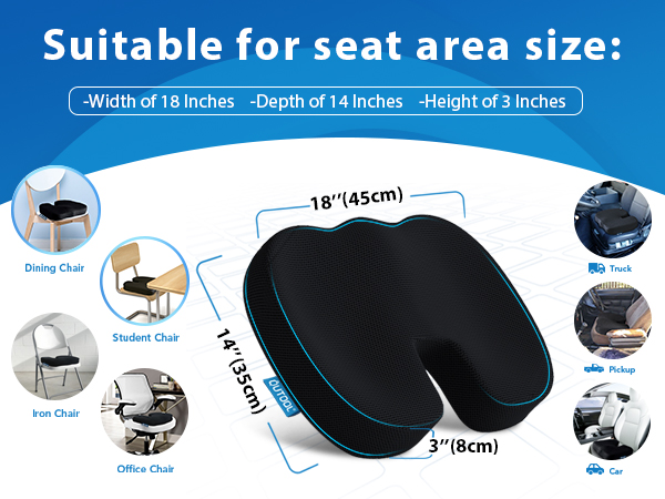 cojin para silla de oficina chair pillow 