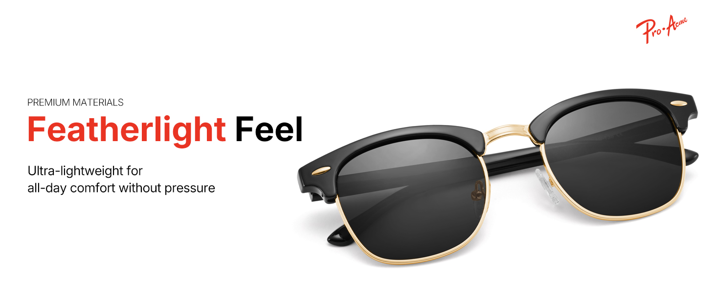 Pro Acme Semi-Rimless Polarized Sunglasses