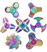 SCIONE Metal Fidget Spinner for Kid Adult,Sensory Hand Fidget Toy 7 Pack-Anxiety Toys Stress Reli...