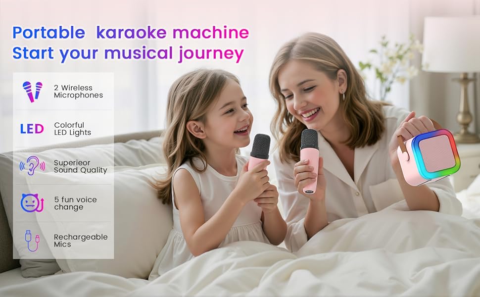 Portable karaoke machine