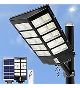 Solar Street Lights Outdoor Waterproof,2000W 20000LM solar parking lot lights,6500K Solar Street ...