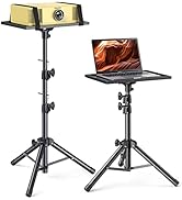 Amada Tall Projector Tripod Stand for 26in to 51in, Foldable Laptop Tripod Stand, Height Adjustab...