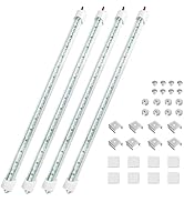 Linkstyle 4PCS 12V LED Interior Light Bar, 192LEDs 12V LED Light Strip with Switch, 6500K Slim Ca...