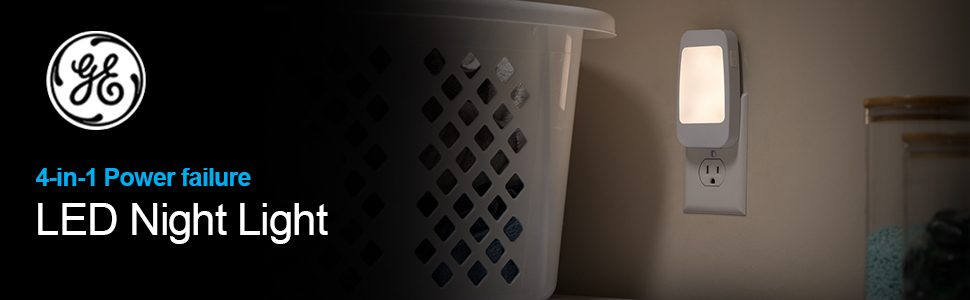 GE home electrical 4-in-1 Power Failure LED Night Light