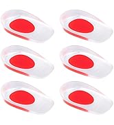 Silicone Gel Heel Cups for Heel Pain Shoe Inserts Heel Protectors for Plantar Fasciitis Foot Pads...