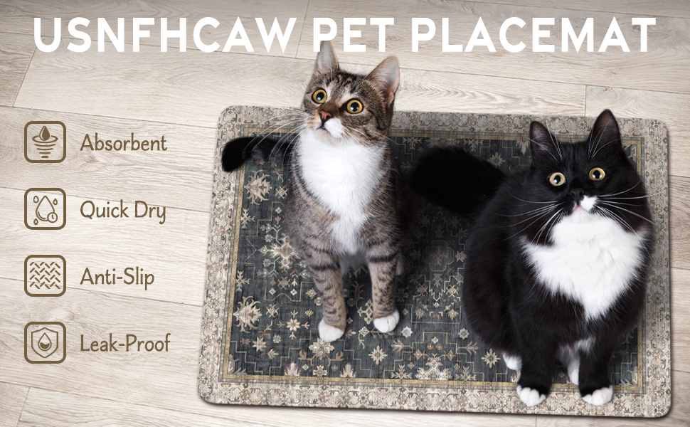 Usnfhcaw Pet Placemat