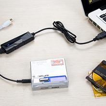 usb audio capture card converts vinyl turntable lp cassette tape audio to wav digital music adapter