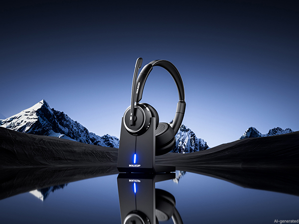 A wireless headset with mic for work that enhances the calling experience