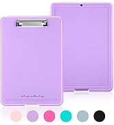 Sooez Storage Clipboard, [25% Sturdier] Nurse Clip Boards 8.5x11 With Storage, Heavy Duty Plastic...