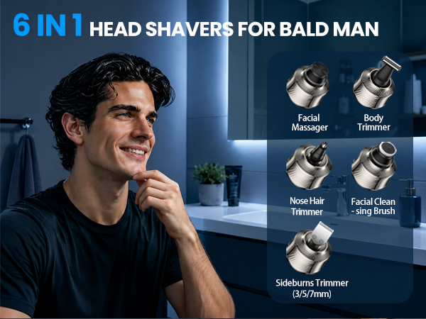 7D Head Shaver for Bald Men
