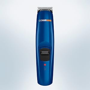 ConairMAN beard trimmer, mustache trimmer, cordless, rechargeable, stainless steel blades, trimmer