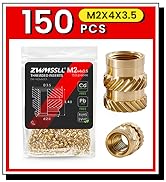 M2X4X3.5-150_Metric_Threaded_InsertBrass_Heat_Set_Insert_for_Plastic_Parts