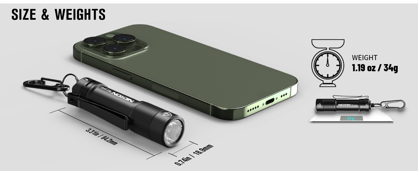 small flashlight with aa batery