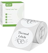 Thermal Labels for Nelko PM220 Label Maker, 2 inch (50mm) Round Thermal Label, Waterproof, Multi-...