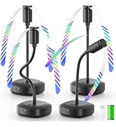 Edvision 4 Pack Food Table Fan, 2000mAh USB Powered Rechargeable Food Fan, Portable Fan with Flex...