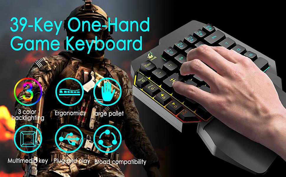38 Key one hand game Keyboard