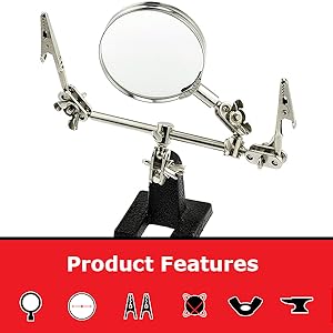 Helping hand magnifying glass 