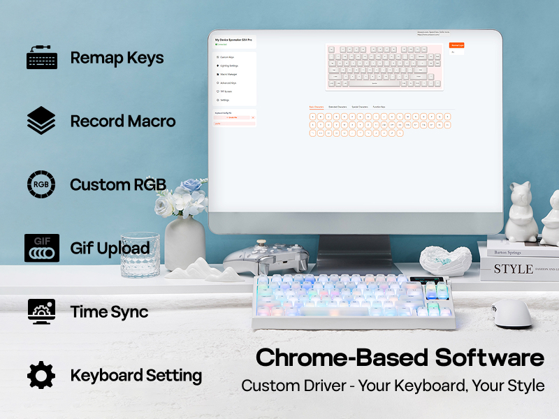 G84 PRO Mechanical Keyboard with Silicone Keycaps