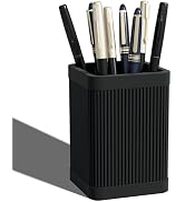 HighHerz Aesthetic Pen Holder For Desk, Modern Silicone Pencil Holder, Stylish Office Desk Decor,...