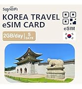 SignalFi Korea eSIM Card 10GB 5 Days, 2GB Daily Prepaid Card 4G High-Speed Data Plan, Travel eSIM...