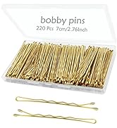YINGFENG 220pcs 2.76 Inch Large Bobby Pins Blonde, Jumbo Hair Bobby Pins, Long Gold Bobby Pins wi...