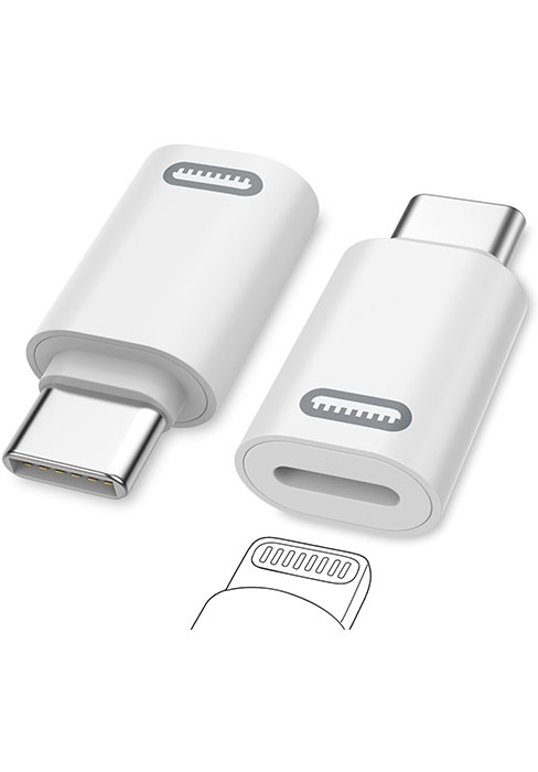 Lighting to USB C adapter