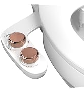 Bidet Attachment for Toilet, Self-Cleaning Dual Retractable Nozzles Bidet, Non-Electric Adjustabl...